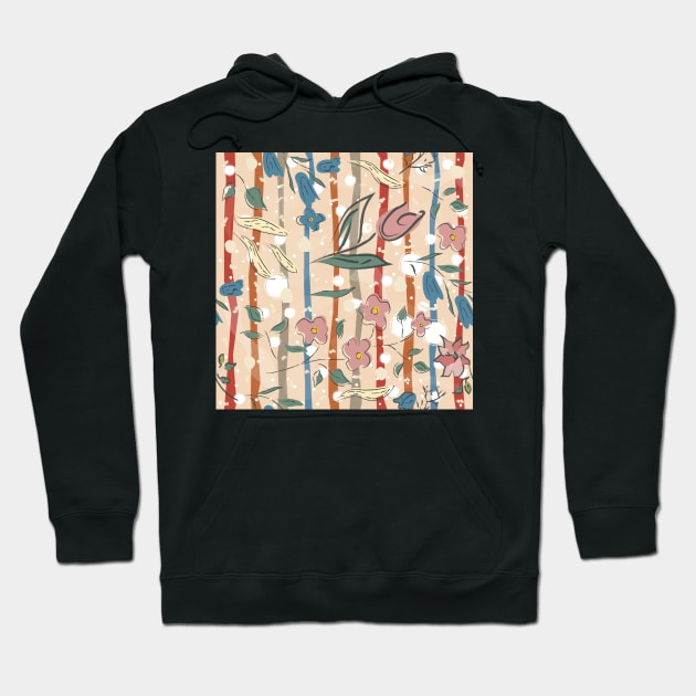 Floral Pattern Hoodie by Countryside